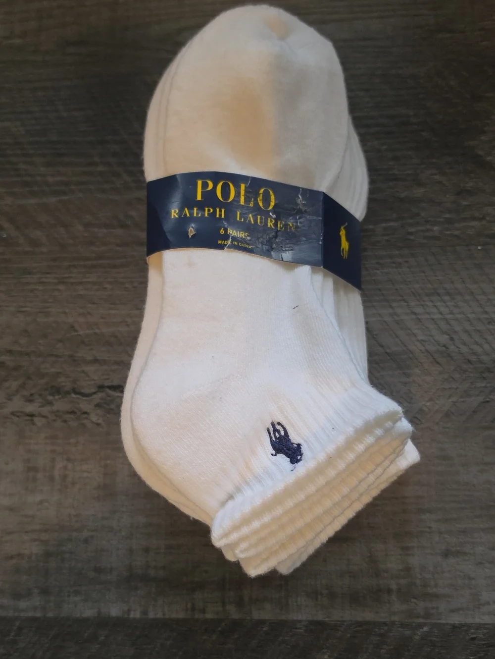 Polo by Ralph Lauren White Low-Cut Athletic Socks